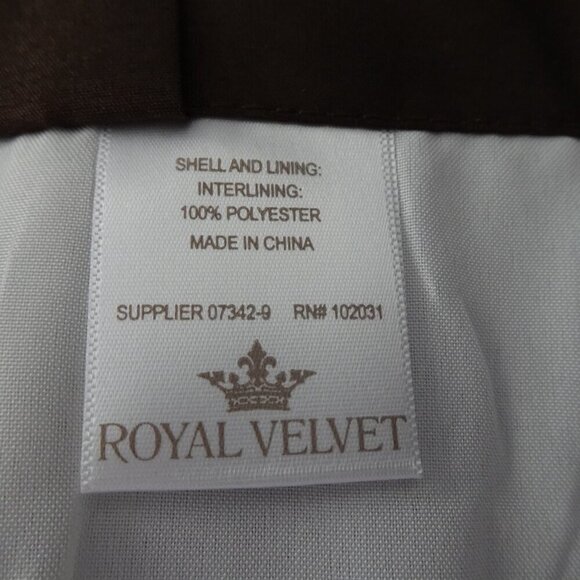 Drapery Set Long Brown Lined TWO Panels 50 x 108" Rod Pocket Back Tab Curtains - Picture 7 of 8